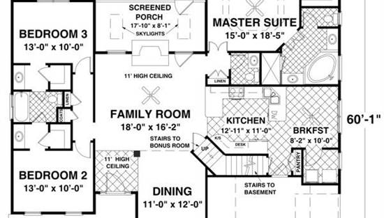 Main Level Floor Plan